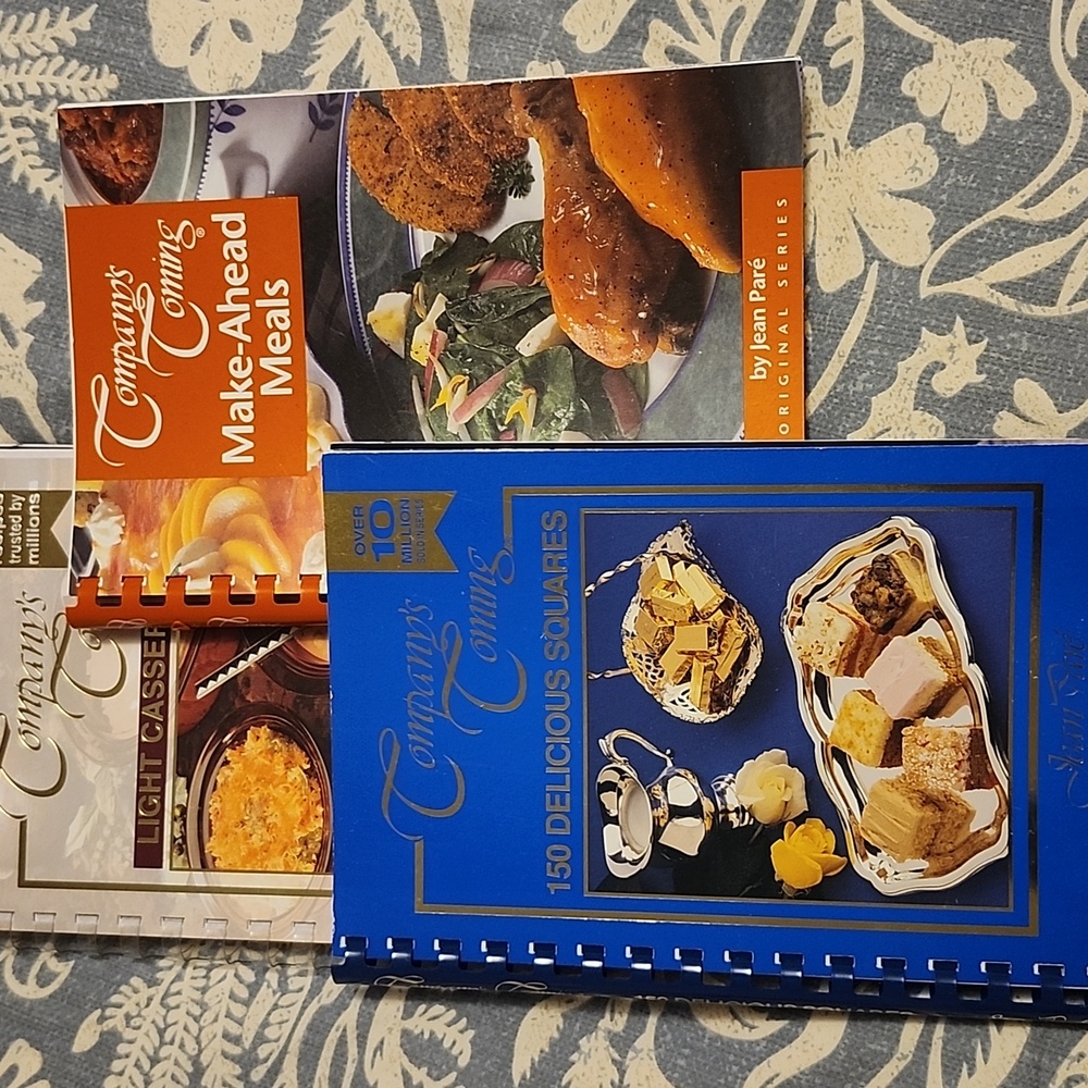 Company's Coming Lot of 3 Cook Books by Jean Pare